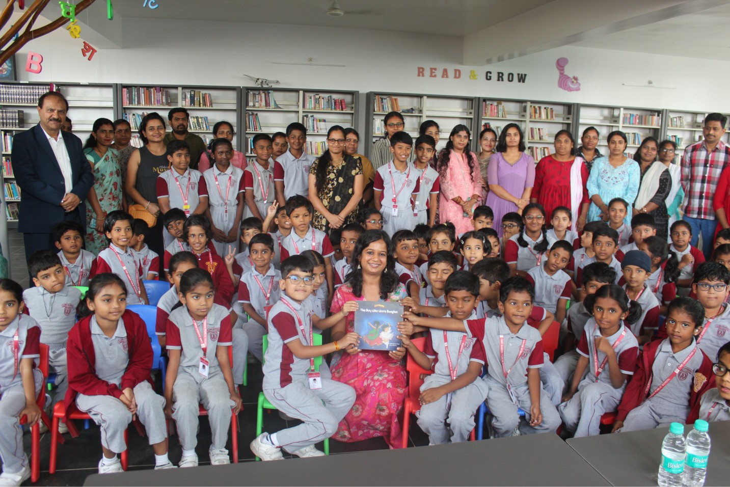 Book Club Inauguration at CMR Gandhi Public School.