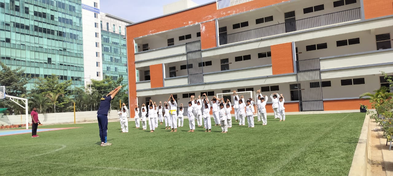 Karate Belt Exam at CMR Gandhi Public School