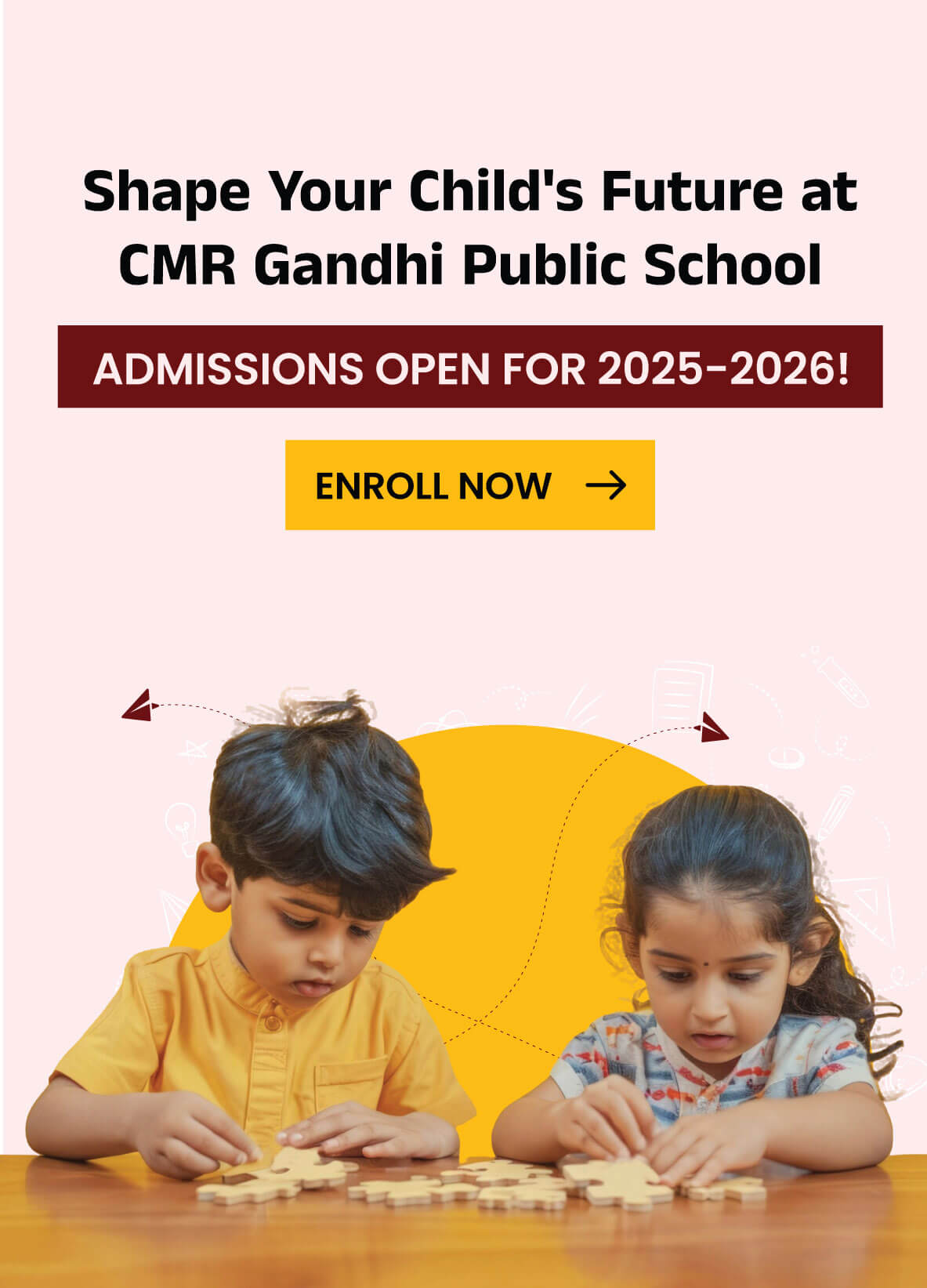 Admission banner