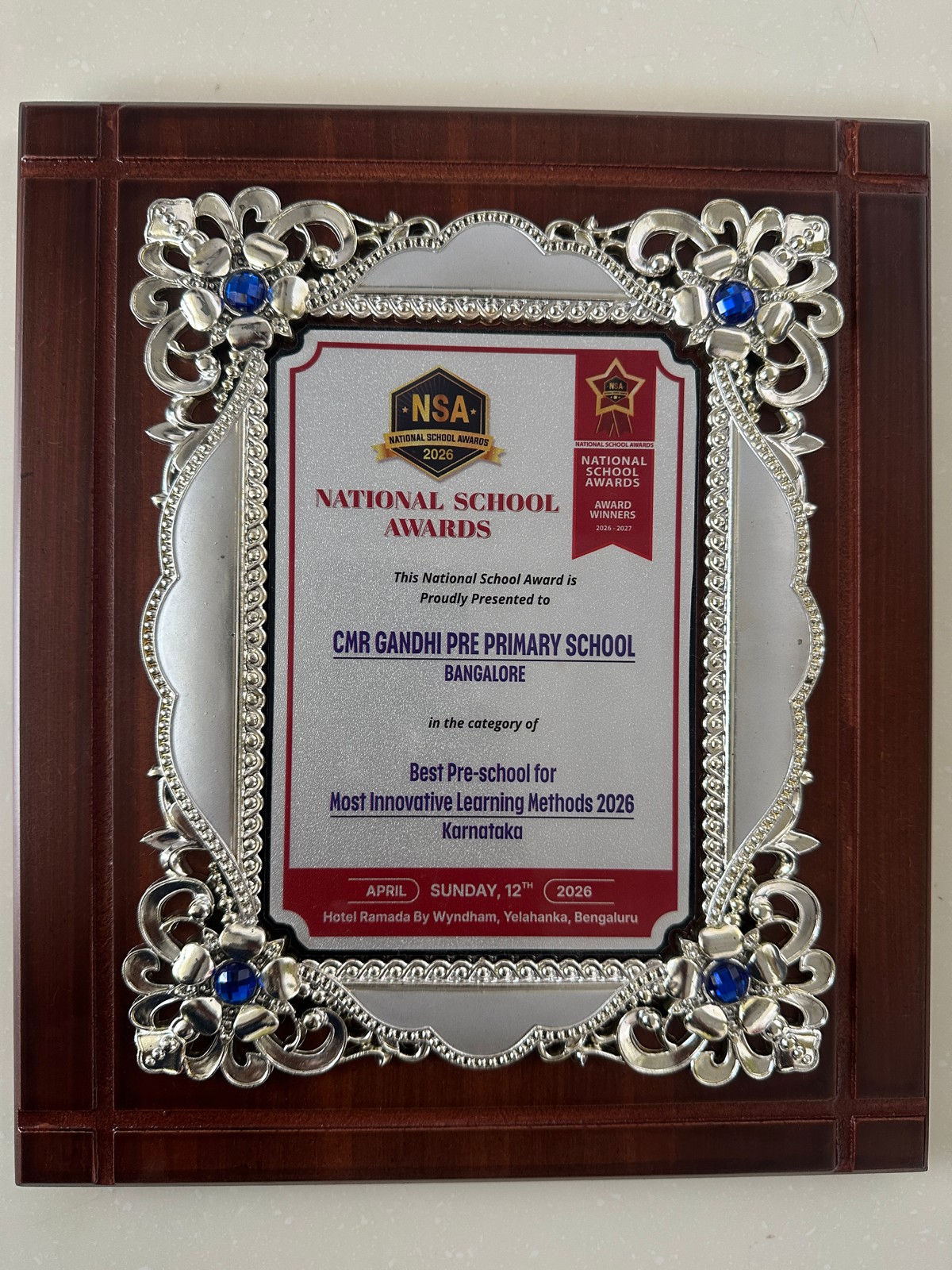 Best Pre-School for Most Innovative Learning Methods 2026 – Karnataka